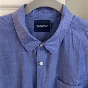 Chambray long sleeve men’s shirt